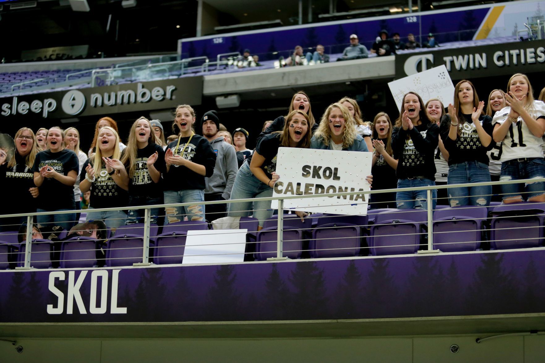 Caledonia football fans